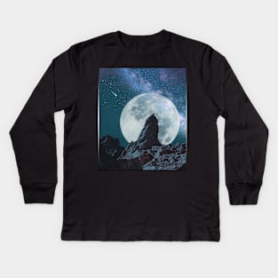 Super Moon Kids Long Sleeve T-Shirt